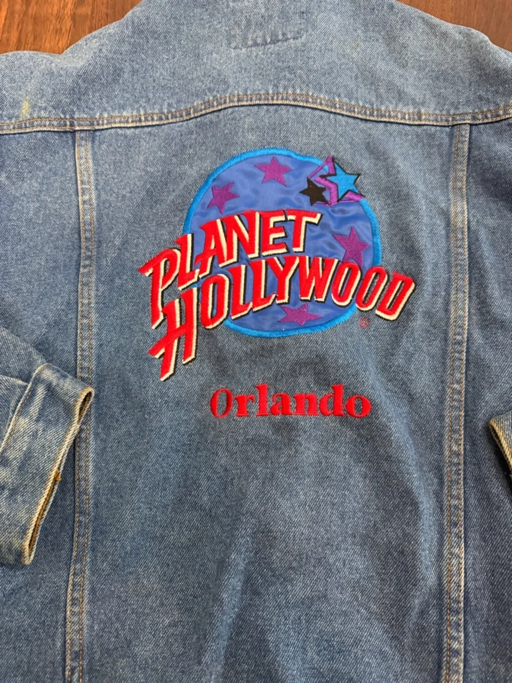 Planet Hollywood Orlando Vintage Blue Denim Jacket